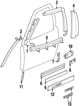 25658473 Gm Genuine Edge Guard
