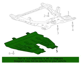 42762929 Gm Genuine Skid Plate #2
