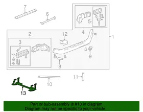 84407036 Gm Genuine Radiator Lower Support Reinforcement #2