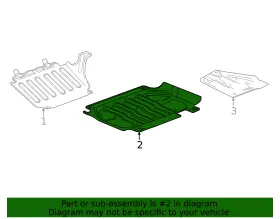 84623057 Gm Genuine Underbody Skid Shield #2