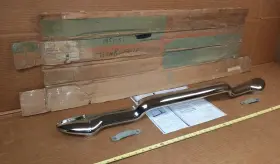 3695039 Gm 986538 986496 3695038 Nos 51 52 Chevy Accessory Chrome Rear Trunk Bumper Guard 1951 1952 Belair Etc