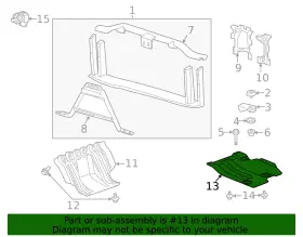 10365308 Gm Genuine Parts Powertrain Skid Plate #2
