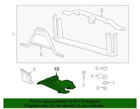 15259217 Gm Genuine Parts Oil Pan Skid Plate #2