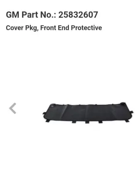 25832607 Gmc Oem Gm Winter Bra For 2011-2014 With 6.6l Diesel Engine Grill Cover