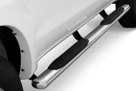 104415580ps Go Rhino - 4 Inch 1000 Series Cab Length Polished Oval Side Steps #2