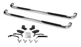 4109ps Go Rhino 4000 Series Side Steps With Mounting Brackets Kit - Polished Stainless Steel 201