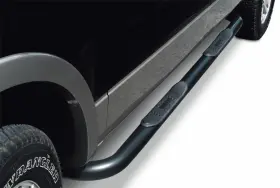 4431b Go Rhino 4000 Series Side Steps With Mounting Brackets Kit - Black Powder Coat Fits 2005