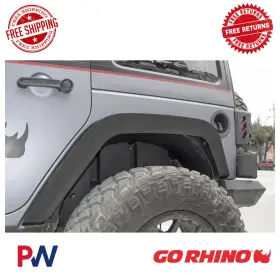 702002t Go Rhino Inner Fender Lines For Wheel Wells Rear Pair 2018 Jeep Wrangler Jk
