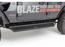 D14155t Go Rhino - Dominator D1 Cab Length Black Running Boards #2