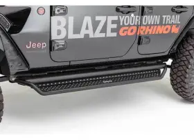 D14516t Go Rhino - Dominator D1 Cab Length Black Running Boards #2