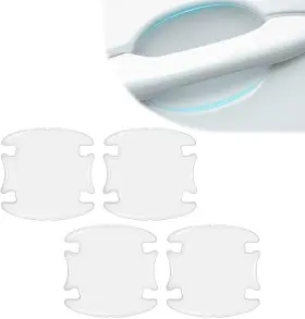 Guct04-4pc Gunhunt 4 Pcs Car Door Handle Protector Sticker Transparent White