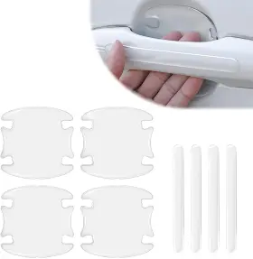Guct04-8pc Gunhunt 8 Pcs Car Door Handle Protector Sticker Transparent White