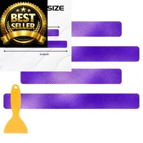 Hirificing Hirificing-auto-20 Purple Door Sill Guard Protector 4pcs 3d Carbon Fiber