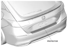 08p01-t47-100 Honda 2022-2025 Genuine Civic Hatchback Rear Bumper Protector Oem #2