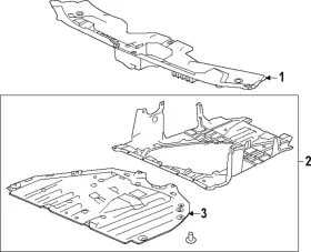74114-t50-000 Honda Genuine Engine Cover