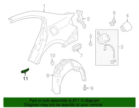 74405-t2a-a00 Honda Genuine Stone Guard #2