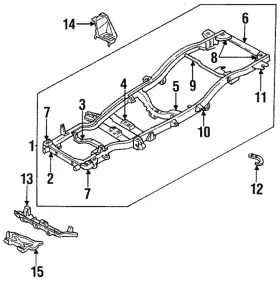 8-97048-682-5 Honda Genuine Skid Plate