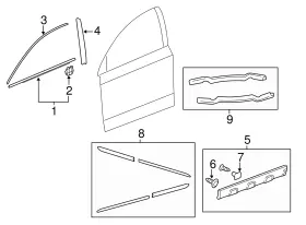 08p20-swa-150 Honda Accessories Genuine Door Edge Guards #2