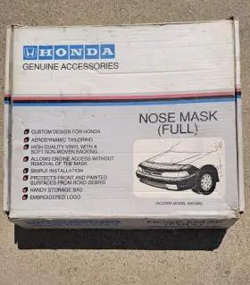 08p35-sm4-100b Honda Accessories Front End Bra -bottom Only-nose Mask- Bumper Portion Only Oem Sm4/cb7