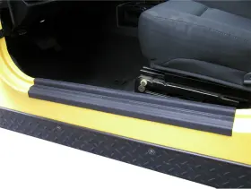 Mmr.10136 Hooke Road 2pcs Door Sill Entry Cowl Body Armor Corner Guard For 1997-2006 Jeep Wrangler Tj