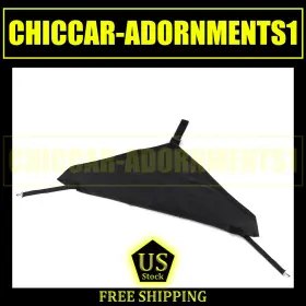 Cca2025071903 Hthe Black Engine Hood Bra Bonnet Cover T-style Protect For Jeep Wrangler Jk 07-17