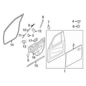 808131la4a Infiniti Oe For Qx56 2011-2013 Front Left Paint Protection Film