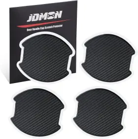 Eps01 Jdmon Car Door Handle Cup Scratch Protector 4pcs Tpu Carbon Fiber Black