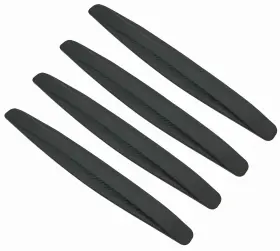 74001 Jeckthun 4 Pack Car Bumper Guard Universal Rubber Protector For Suv - Black