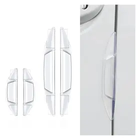 Joycourt-kkrh012 Joycourt 4 Pcs Car Door Bumper Anti-collision Strips Embedded Transparent