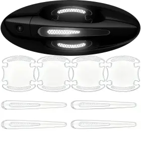 Jrsmbcg-01 Jrsmbcg 674519912507 8pcs Clear Car Door Handle Scratch Protector Clear-transparent White