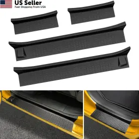 Cyl8989 Jtyzsm Door Sill Guards Kit For 2018-2025 Jeep Wrangler Jl/2020-2025 Black