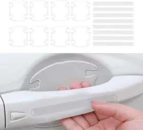 Kewucn-150dh-p Kewucn 3d Transparent Car Door Handle Cup Protector 8 Pcs