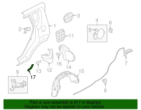 84116-2k000 Kia Genuine Stone Guard #2