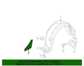 84126-a7000 Kia Genuine Stone Guard #2