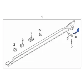 Kia Oe 877f5l2000 For K5 2025-2026 Rear Left Stone Guard