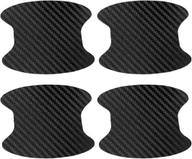 Lmus0447 Kingsea 4pcs Car Door Handle Scratch Protector Removable Magnetic Tpu 3d Carbon