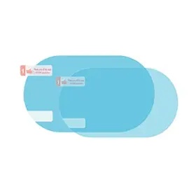 Kkhouse 735125833034 2pcs Elliptic Car Mirror Window Films - Anti Rain Water 110 X 85mm