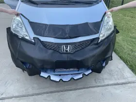 55124101a Lebra Front End Mask Bra Cover Fits Honda Fit Sport 2009-2013
