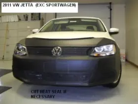 55126601b Lebra Front End Mask Cover Bra Fits Vw Jetta 2011-2014 Exc. Sportwagen And Gli