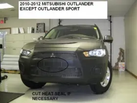 55135901a Lebra Front End Mask Cover Bra Fits Mitsubishi Outlander 2010 2011 2012 2013