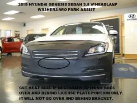 55148201b Lebra Front End Mask Cover Bra Fits 2015-2016 Genesis Sedan 3.8 Without Park Assist
