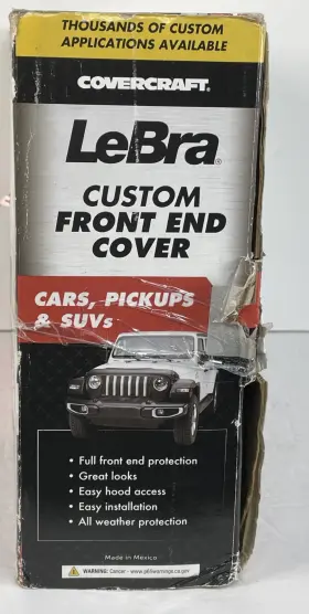 551491 Lebra Front End Mask Car Bra Custom Fit 2-pc Vinyl Cover Protects From Road