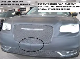55149101a Lebra Front End Mask Cover Bra Fits 2015-2022 Chrysler 300 Without Fr.sensors