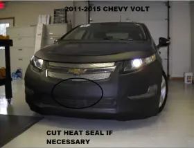 55150801b Lebra Front End Mask Cover Bra Fits 11-15 2011-2015 Chevy Volt Without Sensors