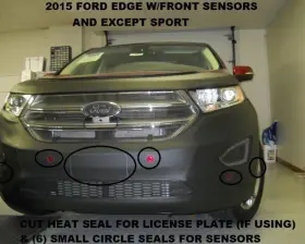 55152701a Lebra Front Mask Cover Bra Fits 2015-2018 Ford Edge With Sensor Exc. Sport