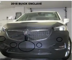 55163701b Lebra Front End Mask Cover Bra Fits 2018 2019 2020 2021 Buick Enclave 18-21