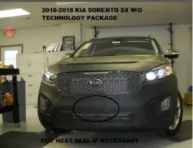 551641-01 Lebra Front End Cover Fits Kia Sorento Sx Without Tech Pkg 2016 - 2018 Bra