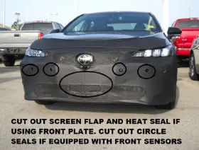 Lebra 55166601b Front End Mask Cover Bra Fits Toyota Avalon 2019-2022 19 20 21 22