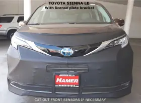 Lebra 55175501b Front End Mask Cover Bra Fits Toyota Sienna 2021-2026 With License Plate