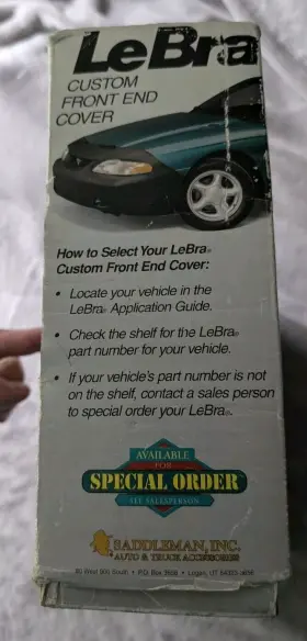 55201-01 Lebra Nos Saddleman Custom Front End Cover Chevrolet Beretta Car Bra Gt Unused #3